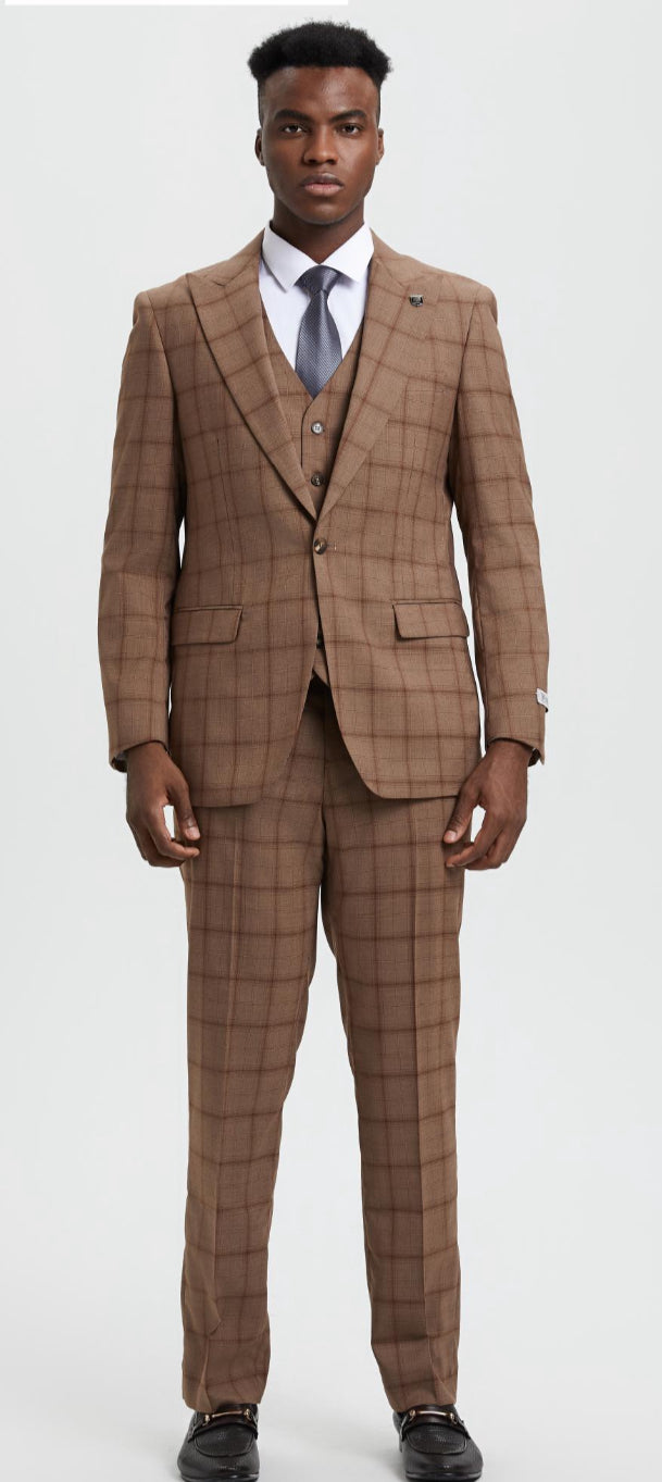 Stacy Adam’s modern fit suit (SK10)(2 Colors)