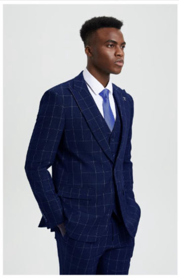 Stacy Adam’s modern fit suit (SK14)(2 Colors)