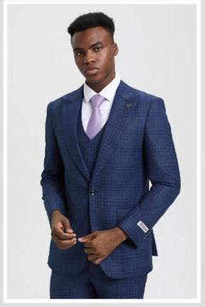 Stacy Adam’s modern fit suit (SK11)(3 Colors)