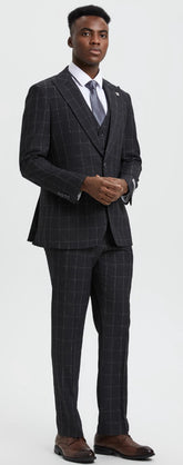 Stacy Adam’s modern fit suit (SK14)(2 Colors)