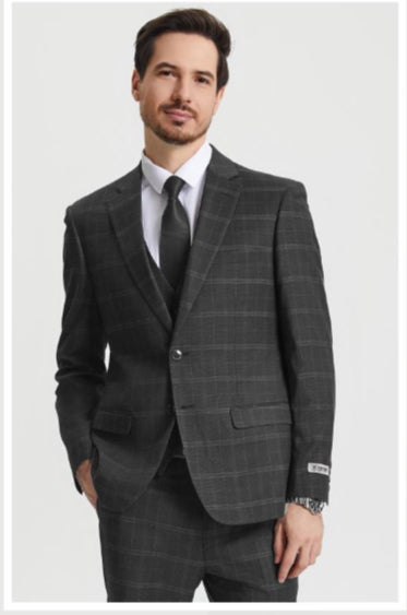 Stacy Adam modern fit suit (SK2)(3 Colors)