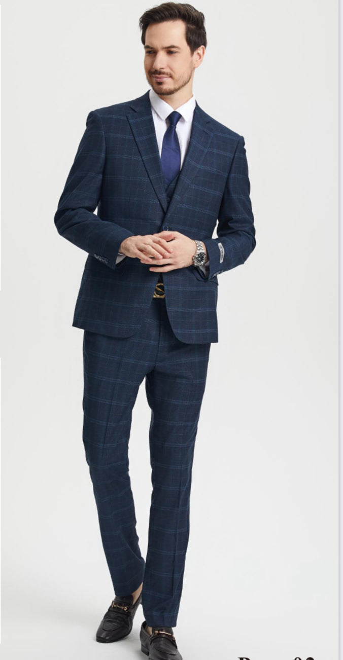 Stacy Adam modern fit suit (SK2)(3 Colors)