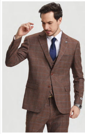 Stacy Adam modern fit suit (SK2)(3 Colors)